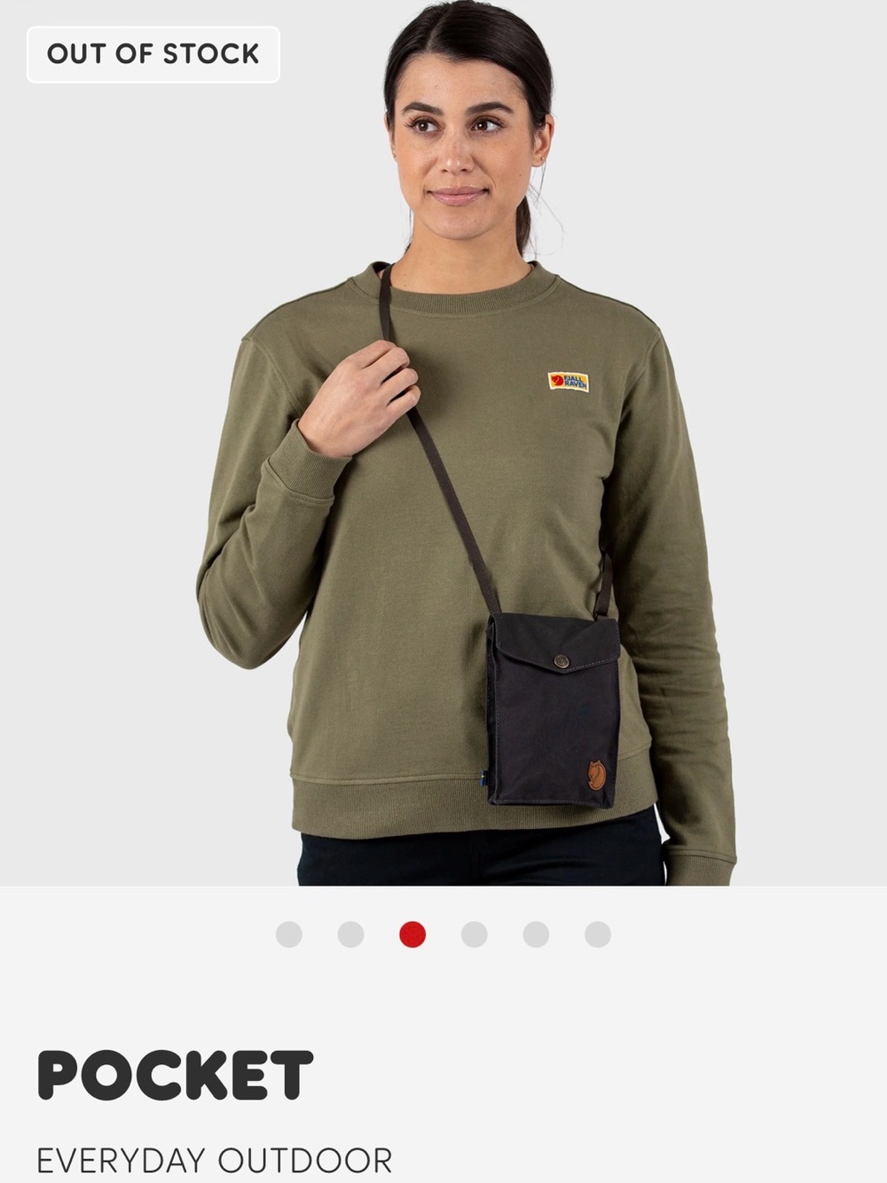 Fjällräven Crossbody Bag – Olive Green – Gently Used